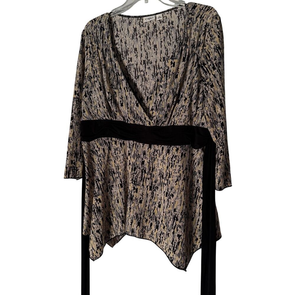 Cato Baby Doll Shirt Women's XL Y2K Tie Back